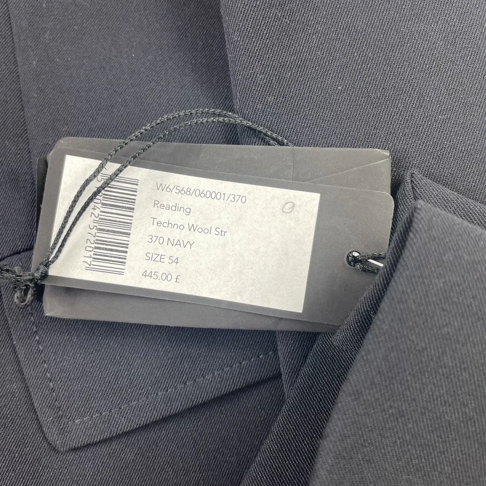 Joseph Reading Techno Wool Stretch Navy Mens Blazer Size 44R NWT